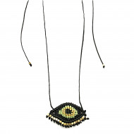 Macrame evil eye necklace 1001461