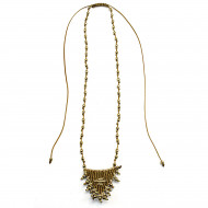 Necklace with macrame talisman 1001614
