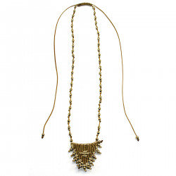Necklace with macrame talisman 1001614
