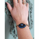 Evil eye crochet bracelet