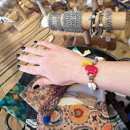 Elephant bracelet with shells