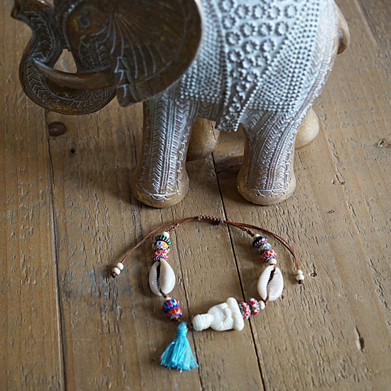 Buddha bracelet with shells