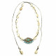 Evil eye necklace with shells