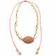Evil eye necklace with shells