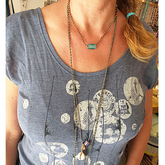 Boho chic necklace