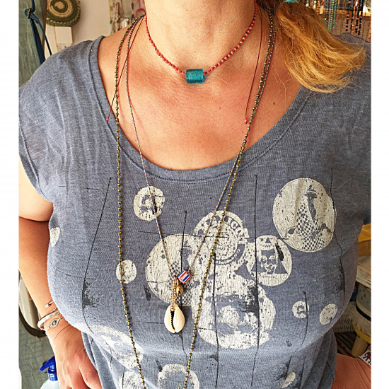Boho chic necklace
