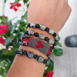 Macrame heart bracelet 1501840