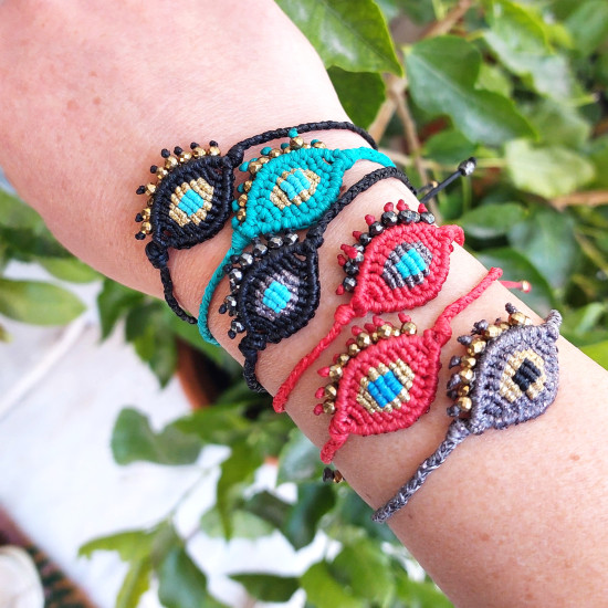 Macrame evil eye bracelet 1501914
