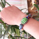 Egyptian Ceramic Scarab Bracelet 1501920