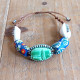 Egyptian Ceramic Scarab Bracelet 1501920