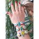 Hippie macrame shell bracelet 1501925