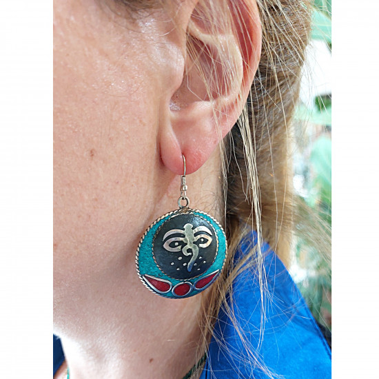 Tibetan earrings 2001321