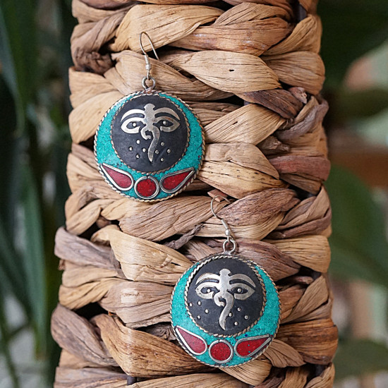 Tibetan earrings 2001321