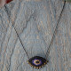 Macrame evil eye necklace 1001462