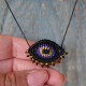 Macrame evil eye necklace 1001462