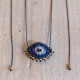 Macrame evil eye necklace 1001462