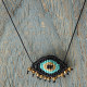 Macrame evil eye necklace 1001496