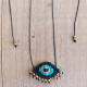 Macrame evil eye necklace 1001496