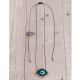 Macrame evil eye necklace 1001496