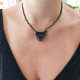 Necklace with macrame talisman 1001619