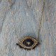 Macrame  evil eye necklace 1001635