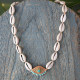 Evil eye necklace with shells 1001863