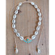 Evil eye necklace with shells 1001863