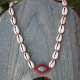 Evil eye necklace with shells 1001867