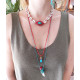 Evil eye necklace with shells 1001867
