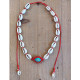 Evil eye necklace with shells 1001867