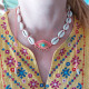 Evil eye necklace with shells