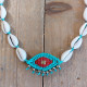 Evil eye necklace with shells 1001872