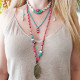 Evil eye necklace with shells 1001872