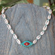 Evil eye necklace with shells 1001872