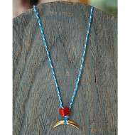 Ceramic bead necklace 1002314