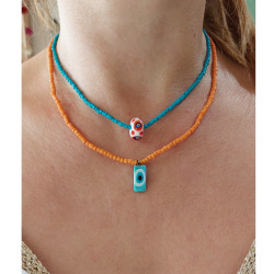 Blown glass necklace 1002318