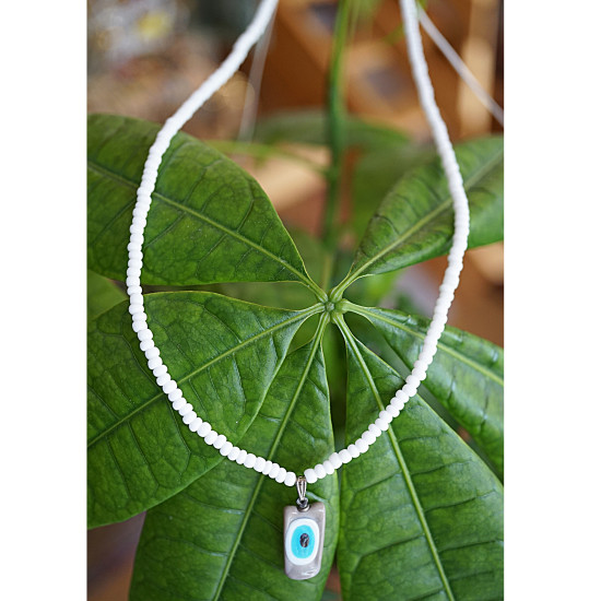 Blown glass necklace 1002396