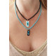 Blown glass necklace 1002397