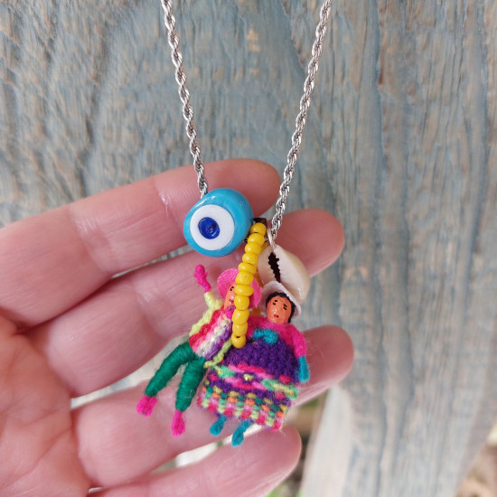 Worry doll necklace 1002409