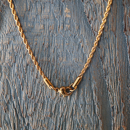 Crochet and chain necklace 1002592