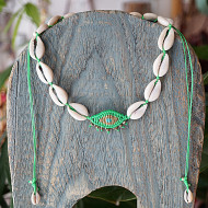 Evil eye necklace with shells 1002418