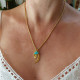 Moon and hand necklace 1002449