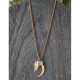 Moon and hand necklace 1002449