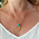 Moon and star pendant necklace 1002464