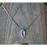 Moon and hand necklace 1002494
