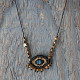 Crochet evil eye necklace 1002497