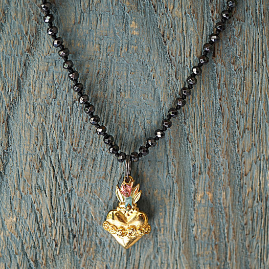 Mexican heart necklace 1002503