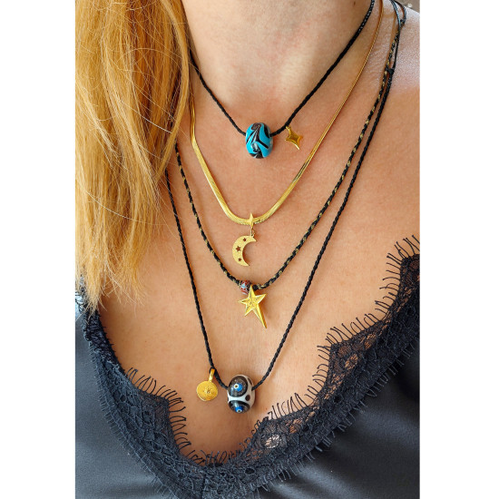 Blown glass necklace 1002573