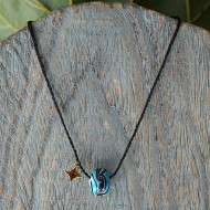 Blown glass necklace 1002573