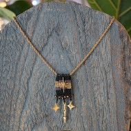 Crochet and chain necklace 1002590